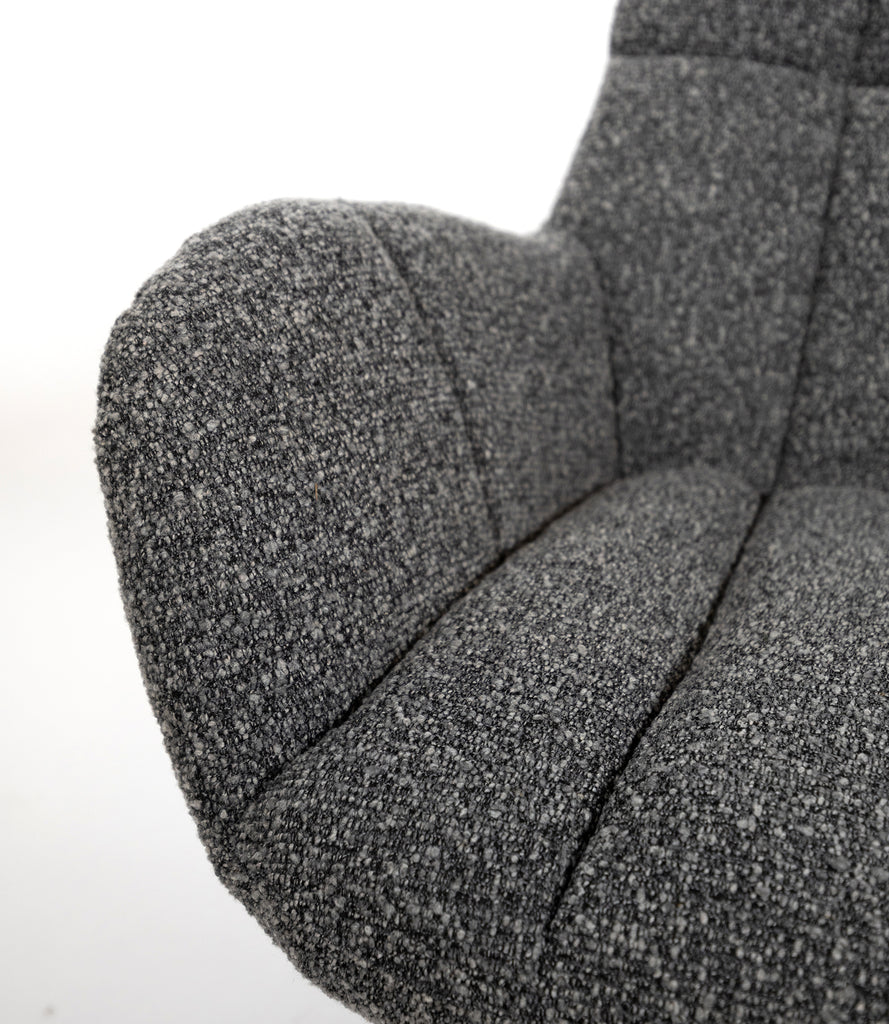 Elvis draaifauteuil 360 - Monet - Antracite 0252