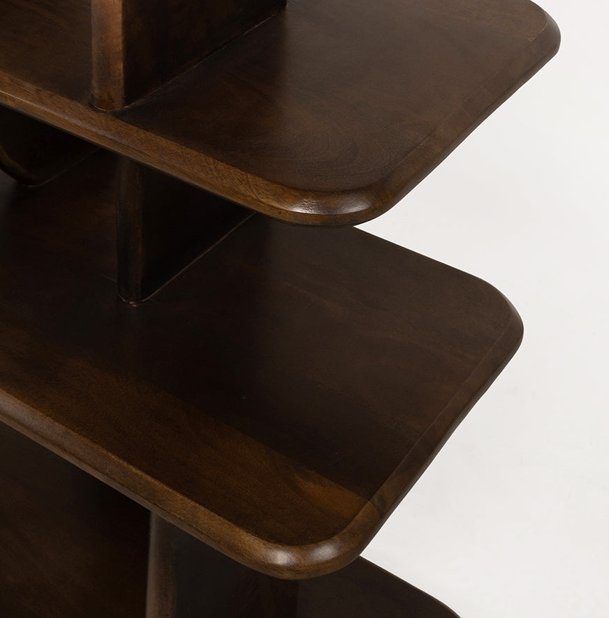 Oregano boekenkast 140, Mango Brown Walnut