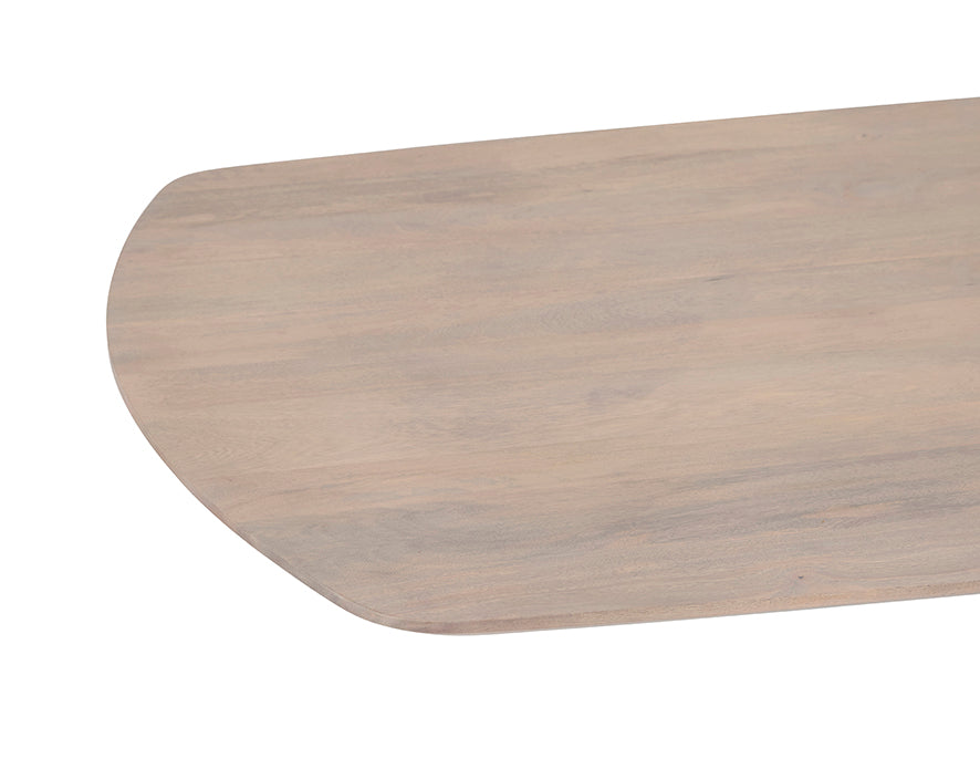 Eetkamertafel deens ovaal 180, Mango Ashblond