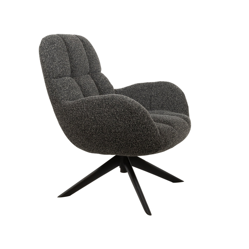 Elvis draaifauteuil 360 - Monet - Antracite 0252