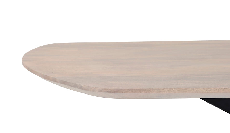Eetkamertafel deens ovaal 180, Mango Ashblond