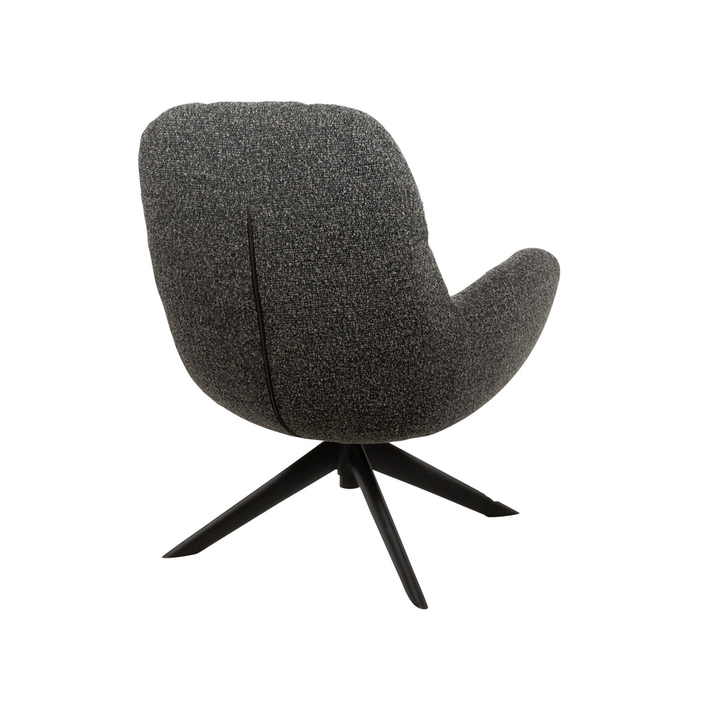 Elvis draaifauteuil 360 - Monet - Antracite 0252