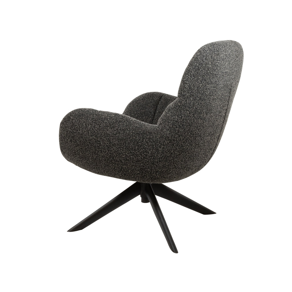 Elvis draaifauteuil 360 - Monet - Antracite 0252