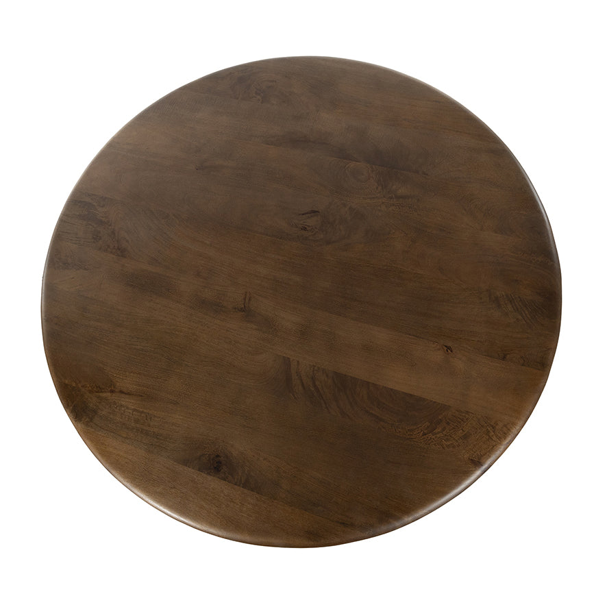 Eetkamertafel Ø130, Mango Walnut