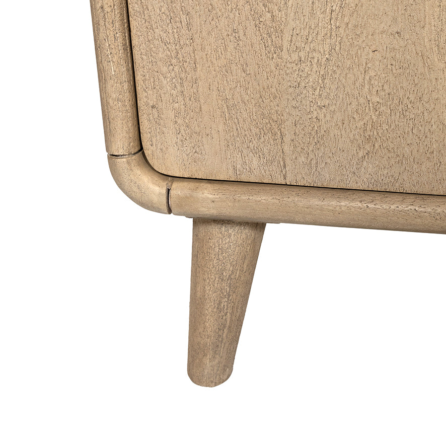 Barkast 100 met 4 deuren, Acacia Weathered Wood