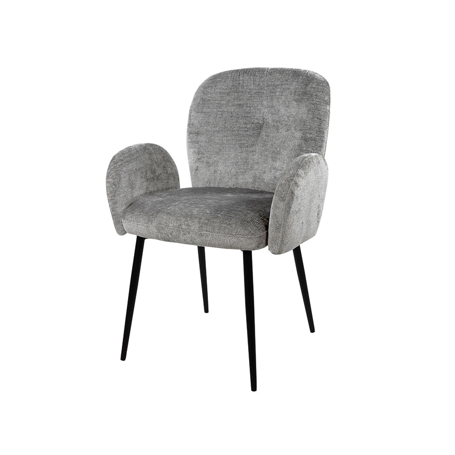 Bobby eetkamerstoel - met arm - Perfect Harmony - Light grey 85 (set of 2)