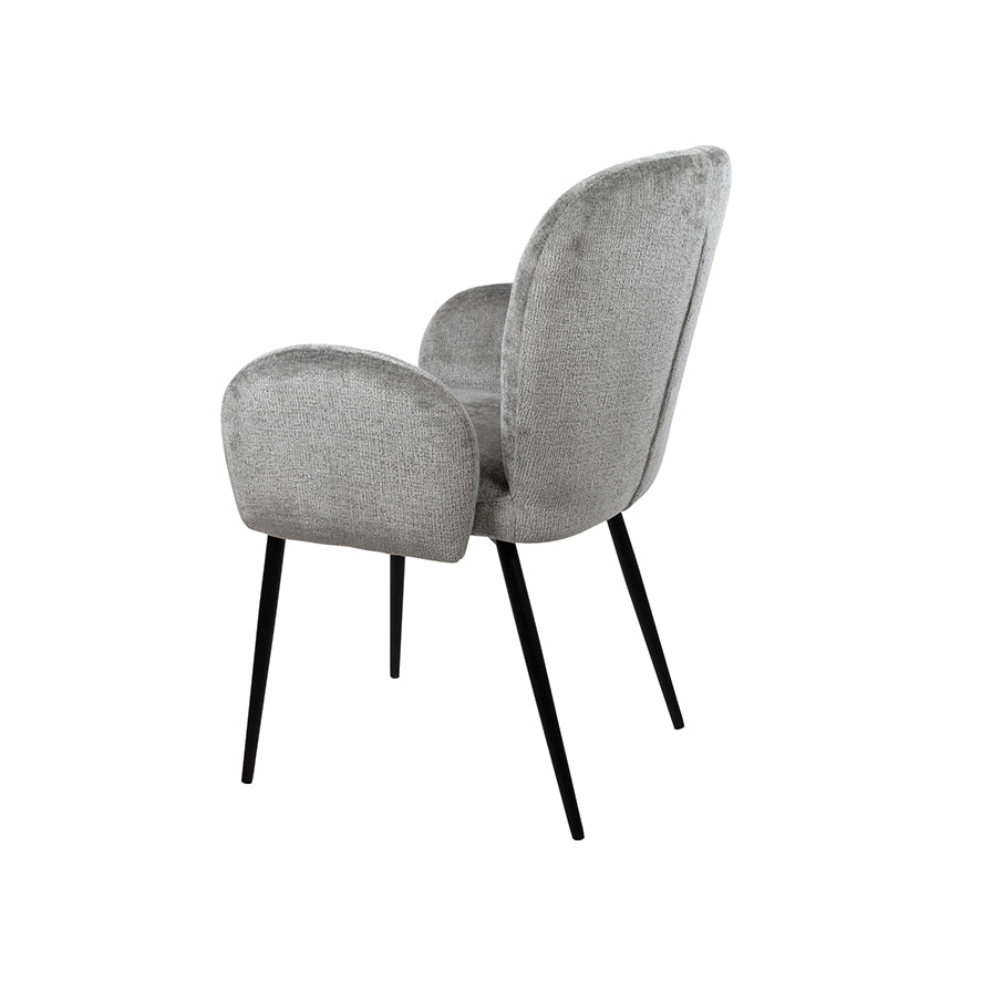 Bobby eetkamerstoel - met arm - Perfect Harmony - Light grey 85 (set of 2)