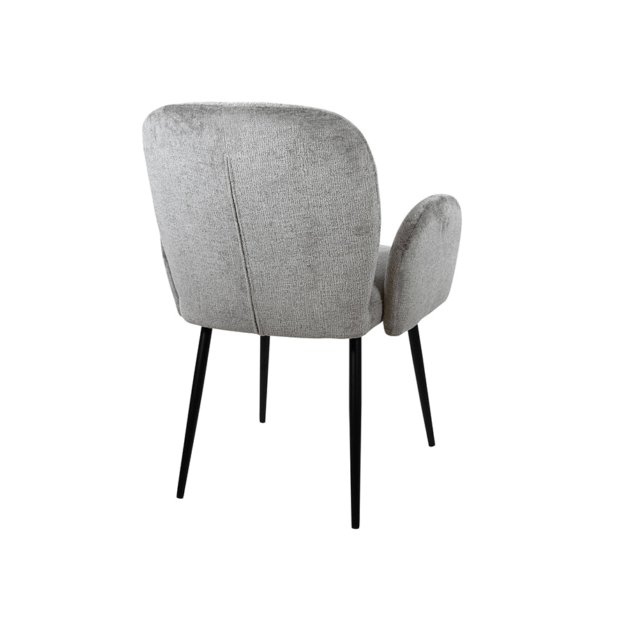 Bobby eetkamerstoel - met arm - Perfect Harmony - Light grey 85 (set of 2)