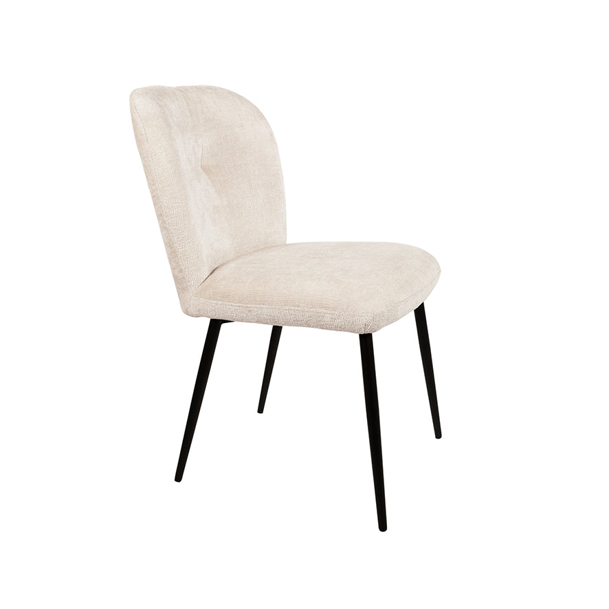 Bobby eetkamerstoel - zonder arm - Perfect Harmony - Ivory 02 (set of 2)