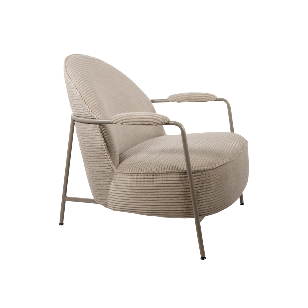 Elton fauteuil - Sand Frame - Rib - Sand