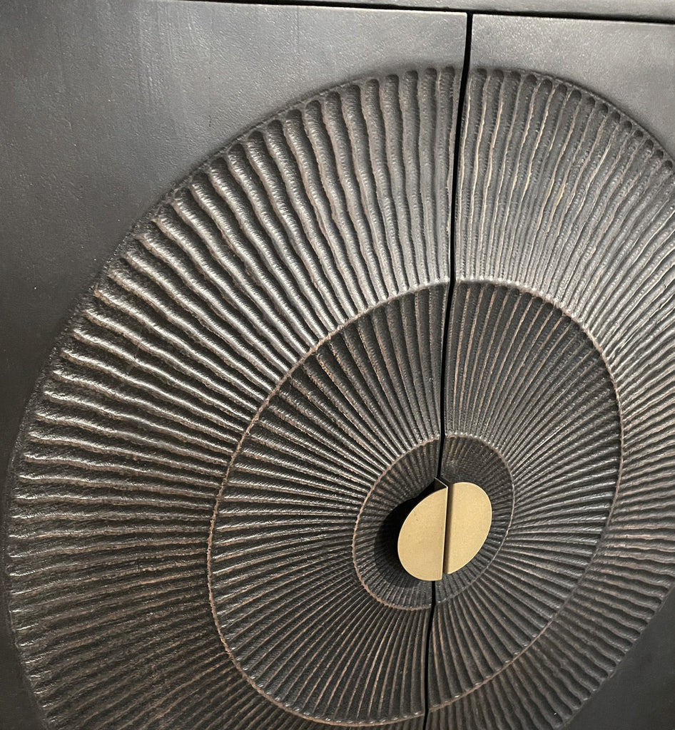 TV dressoir 160 met 2 deuren en 2 open vakken