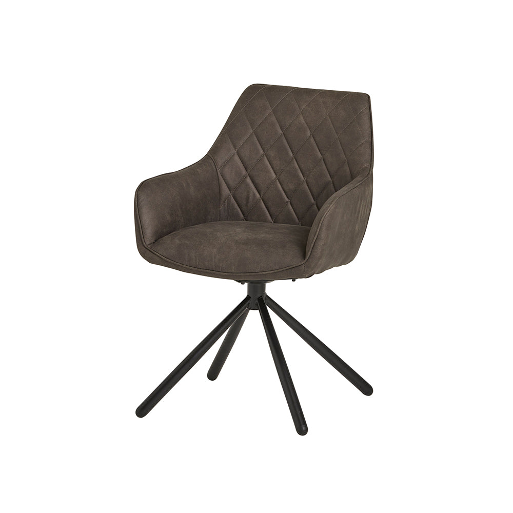 Rebel Spider eetkamerstoel - draaipoot 180ARS - Cowboy - Grey 104 (set of 2)