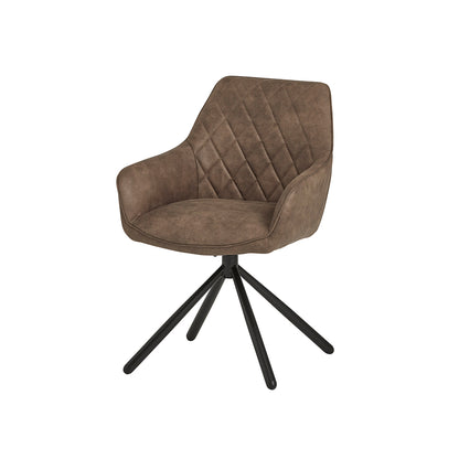 Rebel Spider eetkamerstoel - draaipoot 180ARS - Cowboy - Stone 809 (set of 2)