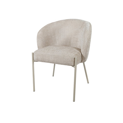 Adele - eetkamerstoel - beige poten - Cremona - Taupe 04