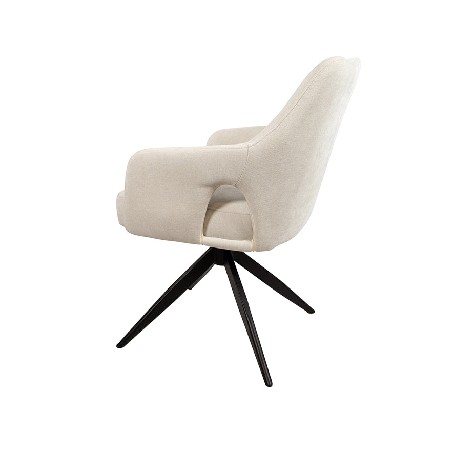 Marley eetkamerstoel - 360ARS - Storm - Ecru 02 (set of 2)