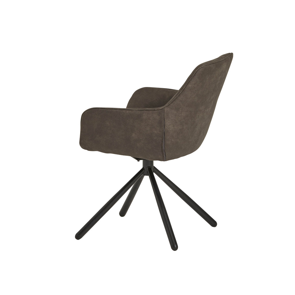 Rebel Spider eetkamerstoel - draaipoot 180ARS - Cowboy - Grey 104 (set of 2)