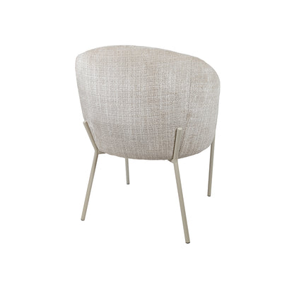 Adele - eetkamerstoel - beige poten - Cremona - Taupe 04