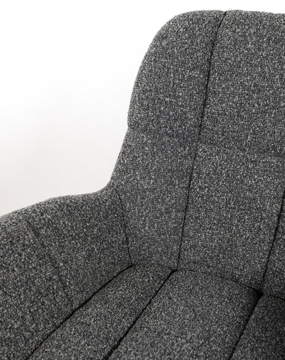Elvis draaifauteuil 360 - Monet - Antracite 0252