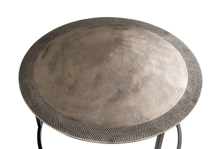 Sochi bijzettafel set van 2, Nickel antique