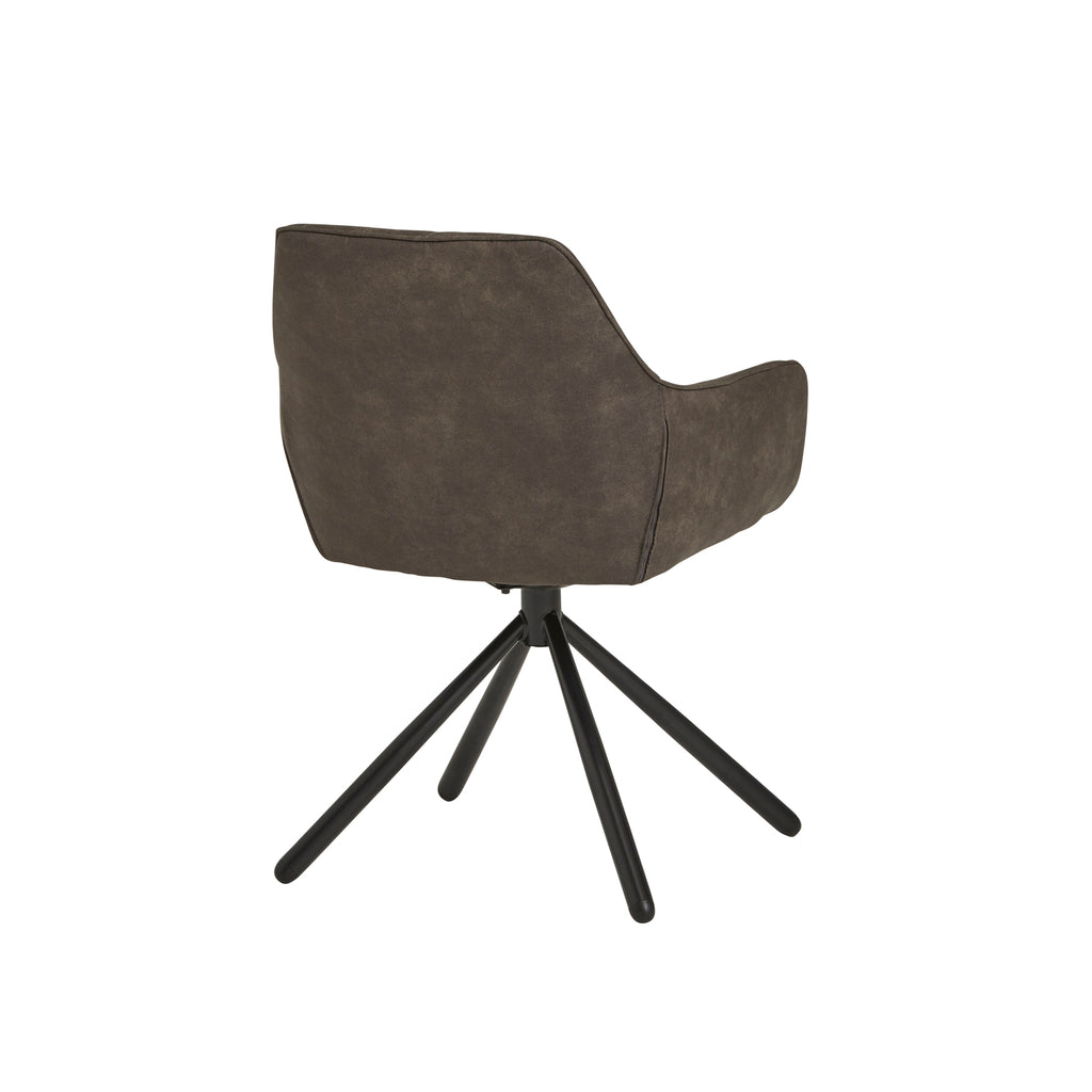 Rebel Spider eetkamerstoel - draaipoot 180ARS - Cowboy - Grey 104 (set of 2)