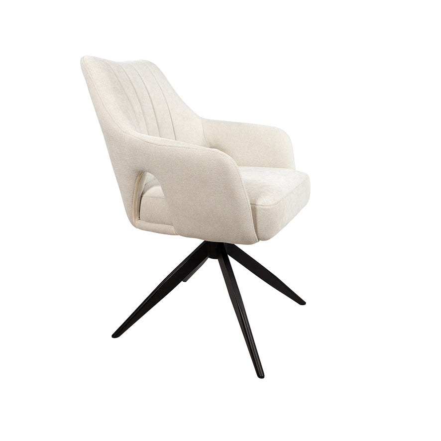 Marley eetkamerstoel - 360ARS - Storm - Ecru 02 (set of 2)