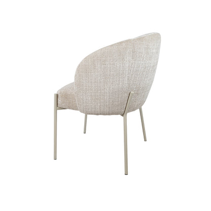 Adele - eetkamerstoel - beige poten - Cremona - Taupe 04