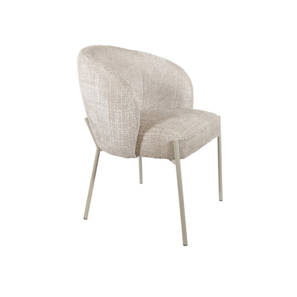 Adele - eetkamerstoel - beige poten - Cremona - Taupe 04
