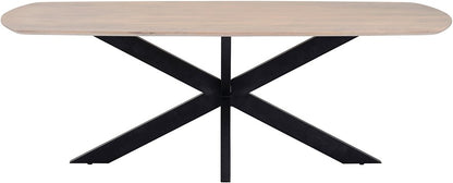 Eetkamertafel deens ovaal 160, Mango Ashblond