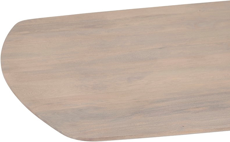 Eetkamertafel deens ovaal 160, Mango Ashblond