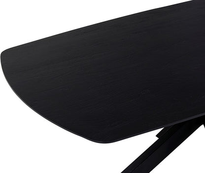 Eetkamertafel deens ovaal 230, Acacia Black