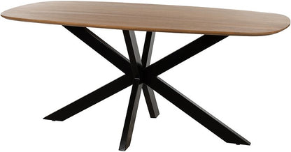 Eetkamertafel deens ovaal 160, Mango Smooth Natural