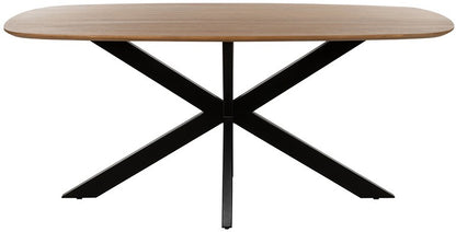 Eetkamertafel deens ovaal 180, Mango Smooth Natural