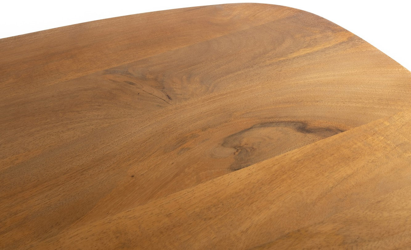 Eetkamertafel deens ovaal 180, Mango Smooth Natural