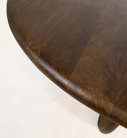 Eetkamertafel Ø130, Mango Walnut