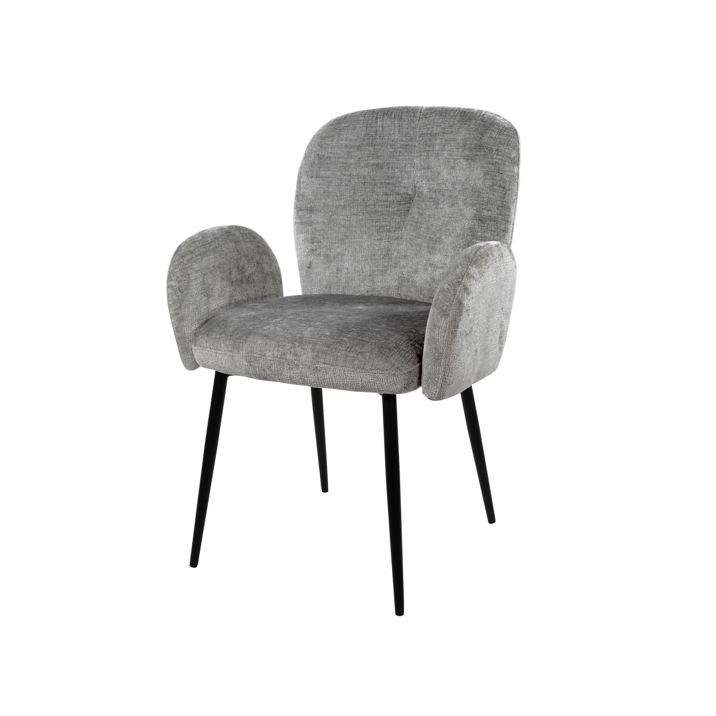 Bobby eetkamerstoel - met arm - Perfect Harmony - Light grey 85 (set of 2)