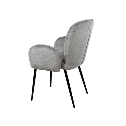 Bobby eetkamerstoel - met arm - Perfect Harmony - Light grey 85 (set of 2)