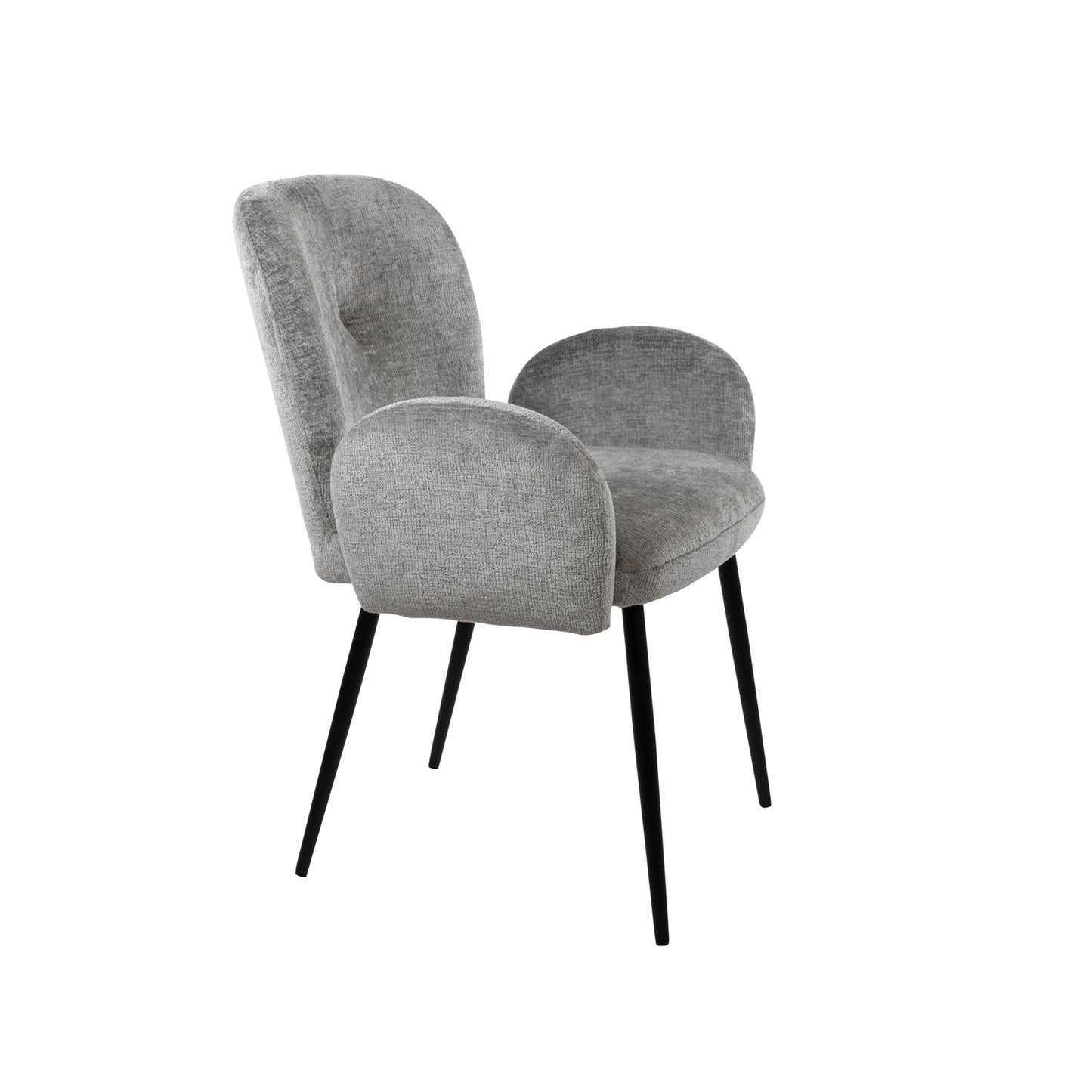 Bobby eetkamerstoel - met arm - Perfect Harmony - Light grey 85 (set of 2)