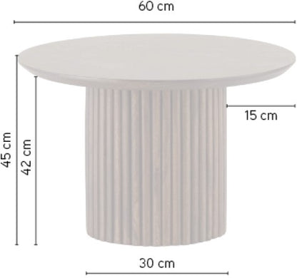 Salontafel Ø60, Acacia Black