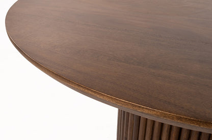 Salontafel Ø90, Mango Dark Walnut
