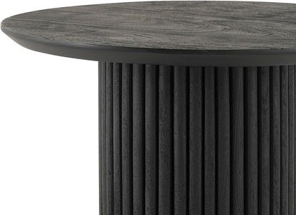 Salontafel Ø90, Acacia Black