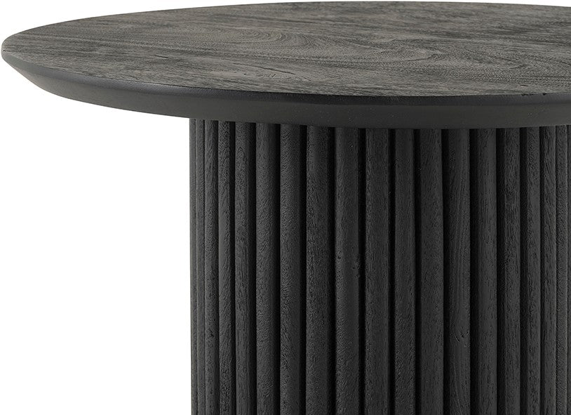 Salontafel Ø90, Acacia Black
