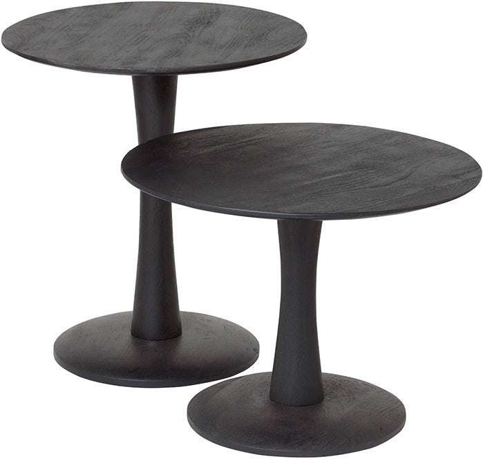 Bijzettafel Ø60, laag, Black