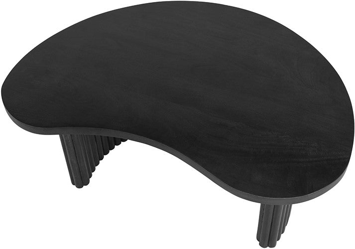 Firenze salontafel 85, boon vorm, Black