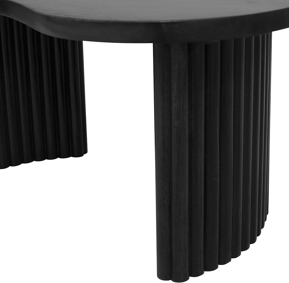 Firenze salontafel 85, boon vorm, Black