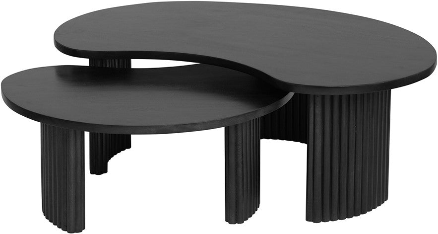 Firenze salontafel 125, boon vorm, Black