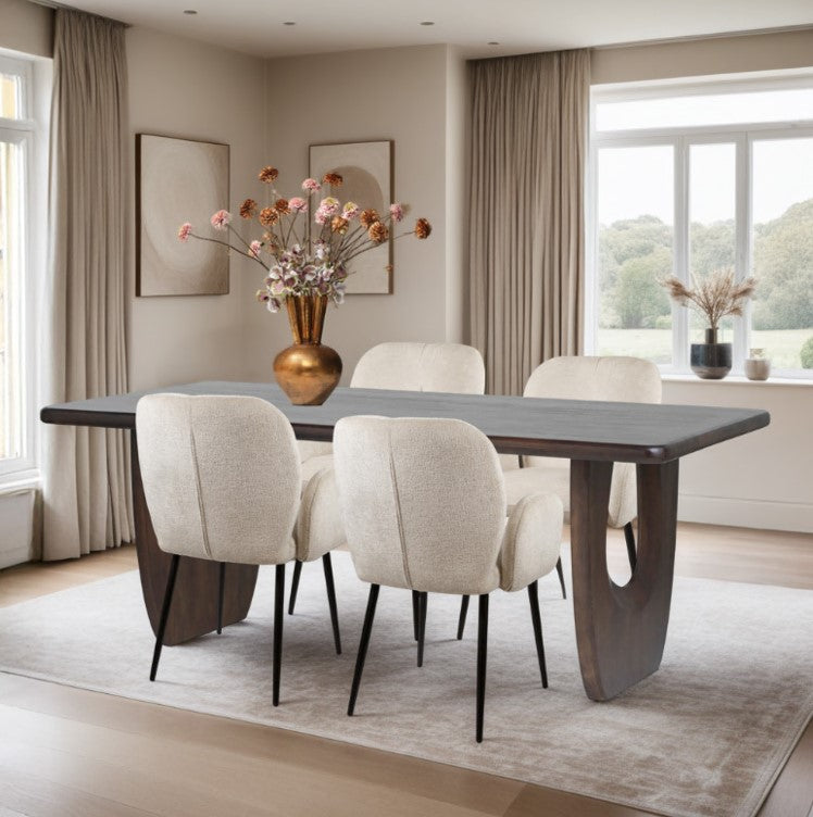Eetkamertafel 200, Mango Brown Walnut