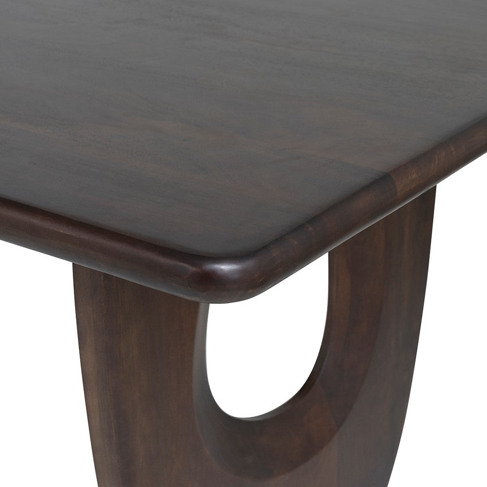 Eetkamertafel 200, Mango Brown Walnut