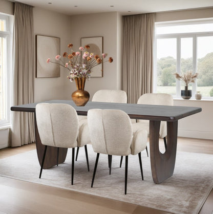 Eetkamertafel 220, Mango Brown Walnut