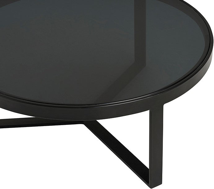 Lazio bijzettafel glas Ø50