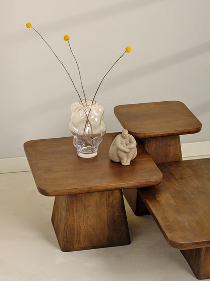 Salontafel 80, Mango Brown Walnut